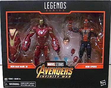 HASBRO MARVEL LEGENDS 2019 2PACK 映画版 AVENGERS: INFINITY WAR IRON MAN MARK 50 & IRON SPIDER ワケアリ特価